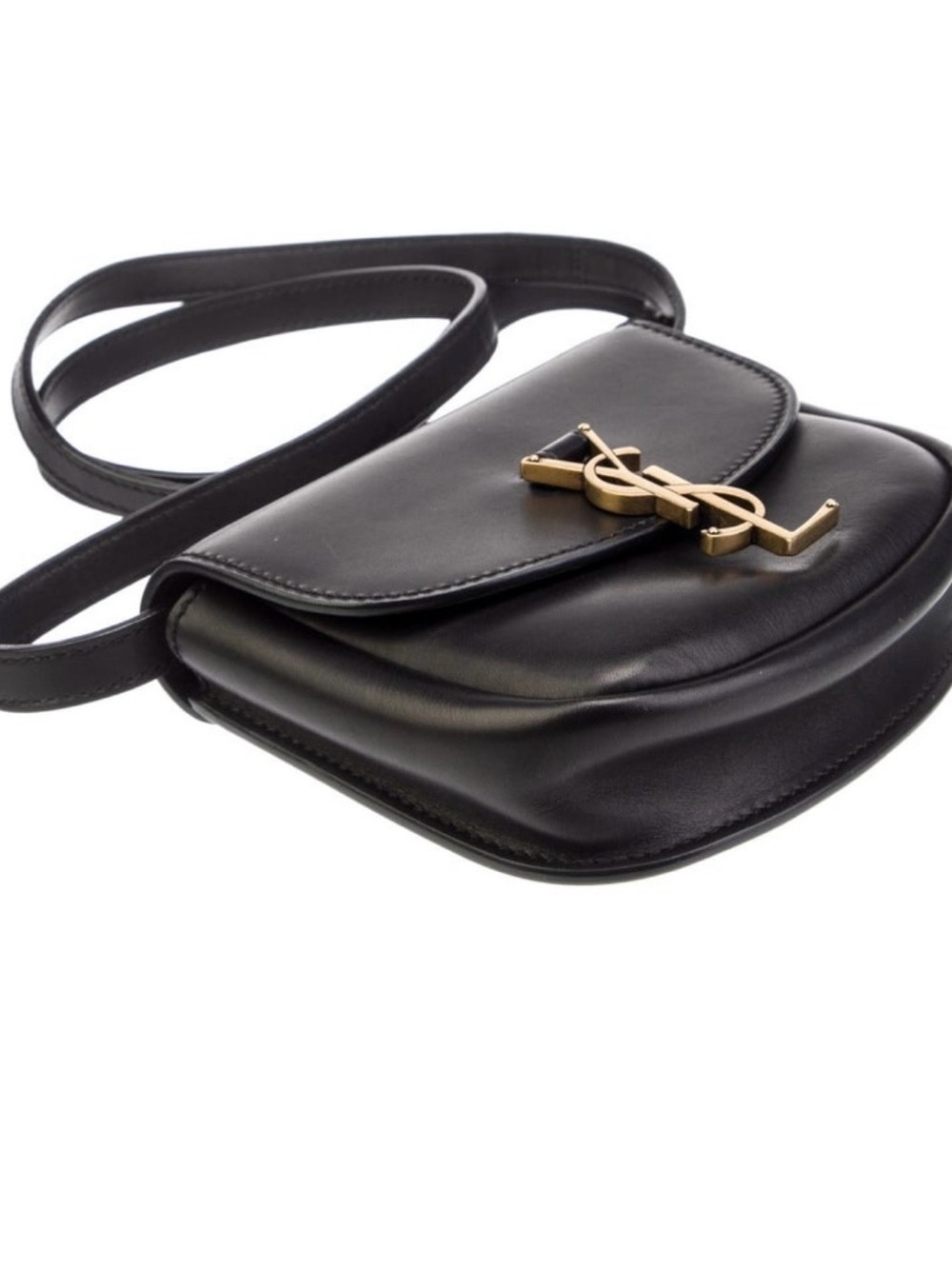 Saint Laurent Black Leather Mini Kaia Crossbody - Picture 14 of 16